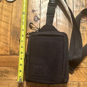 BEIS Black Belt Bag for Men